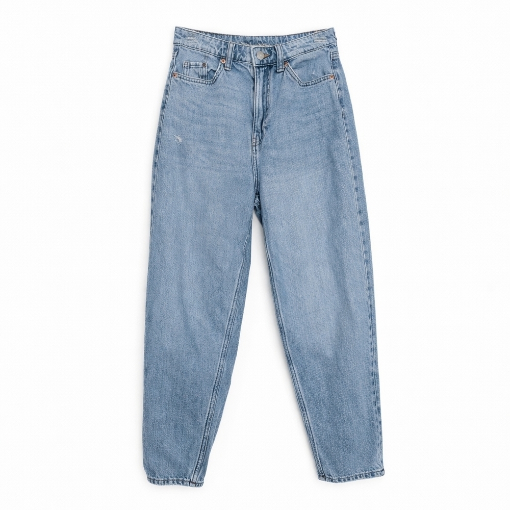 H&M Loose Mom Jeans, Ultra High Waist, Ankle Length, &Denim line, Size Women's 4